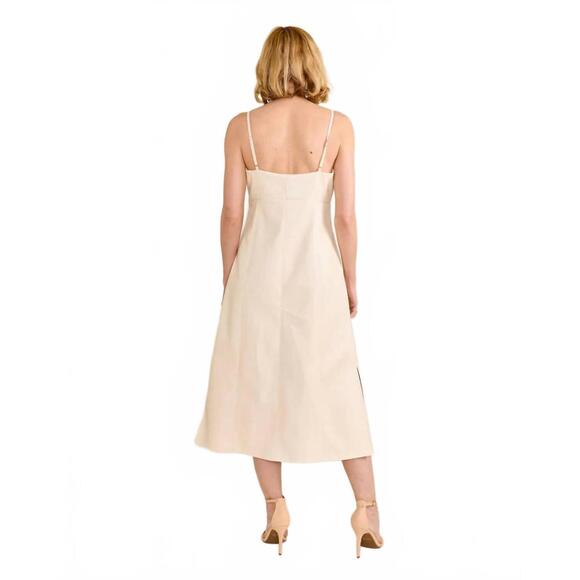 NEW S'EDGE sarah midi dress in beige - Picture 2 of 2